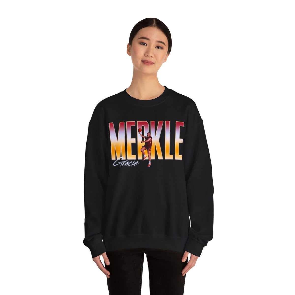 Gracie Merkle Big Last Name Crewneck Sweatshirt