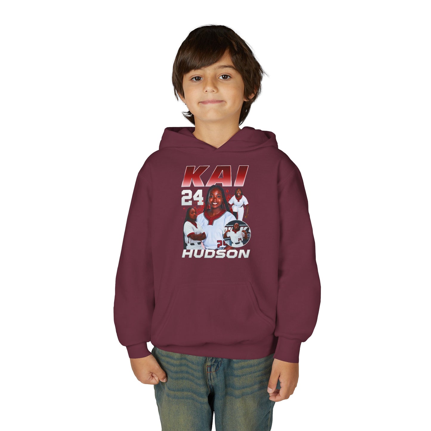 Kai Hudson First Name Highlight Kids Hoodie