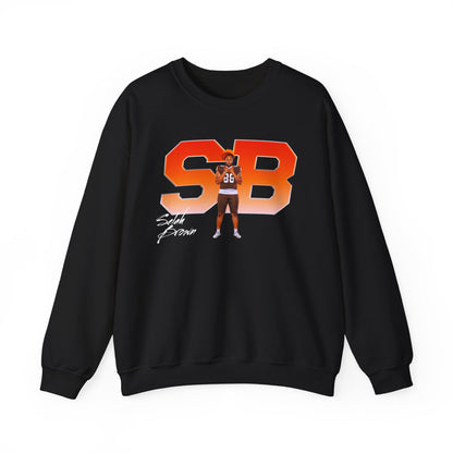 Selah Brown Big Initials Crewneck Sweatshirt