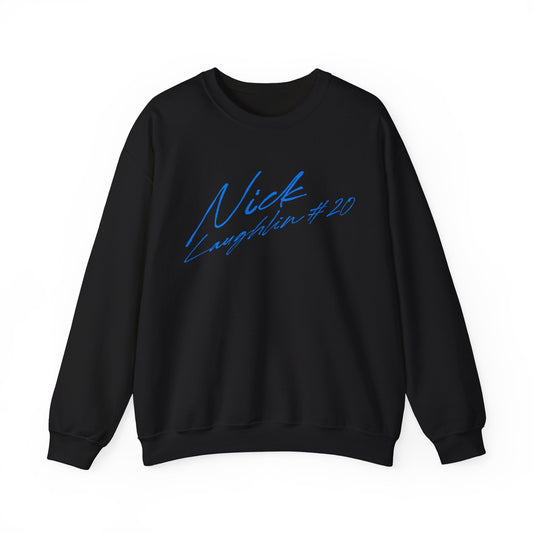 Nick Laughlin Cursive Name & Number Crewneck Sweatshirt
