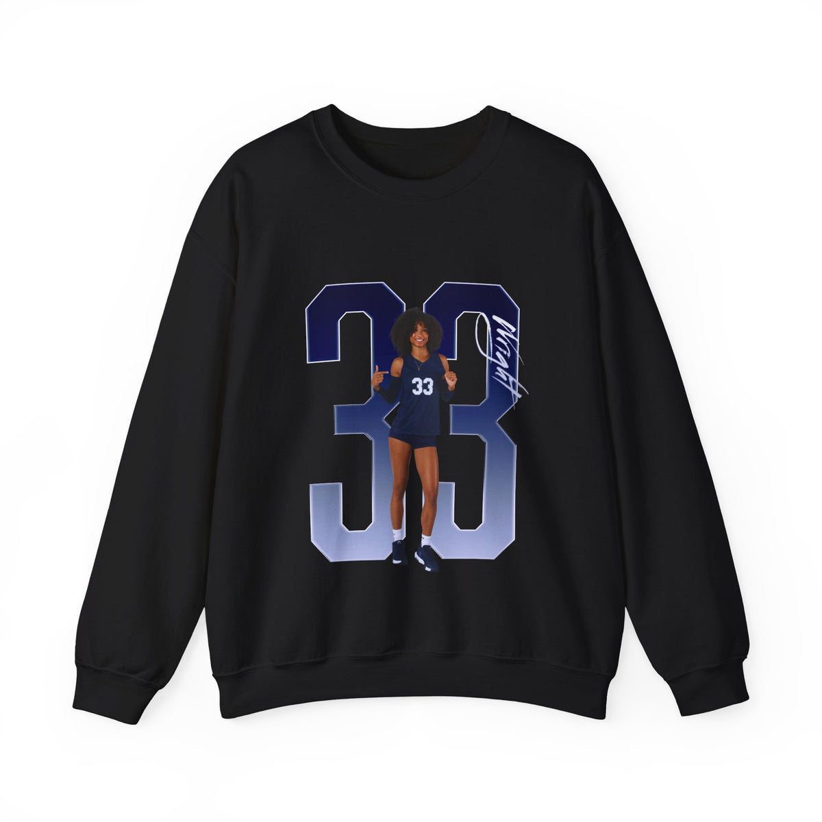 Kennedi Wright Player Icon Number Crewneck Sweatshirt