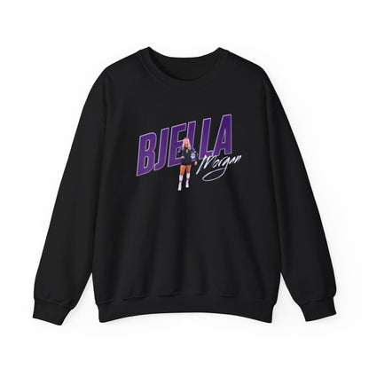 Morgan Bjella Cursive Combo Colored Crewneck Sweatshirt