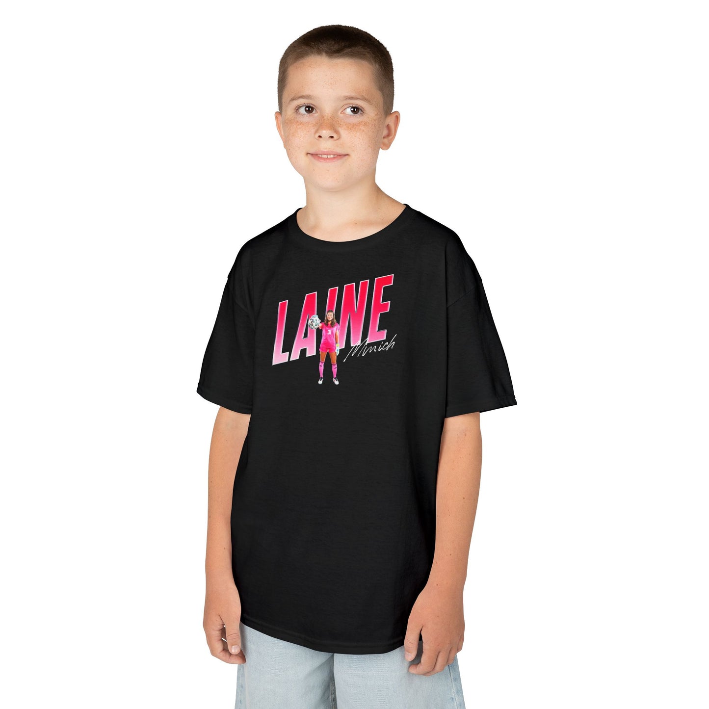 Laine Minich Cursive Combo Colored Kids Tee