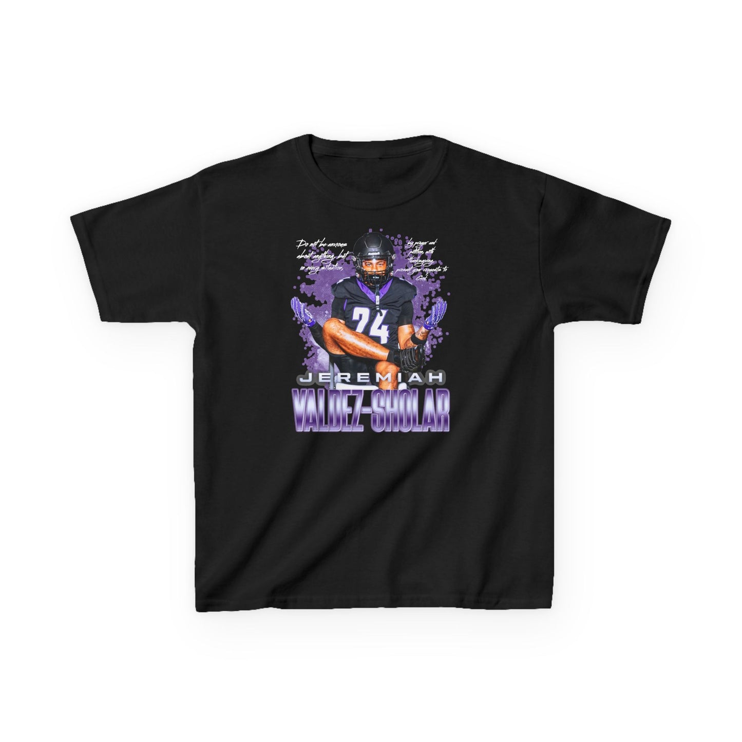 Jeremiah Valdez-Sholar Featured Quote Kids Tee