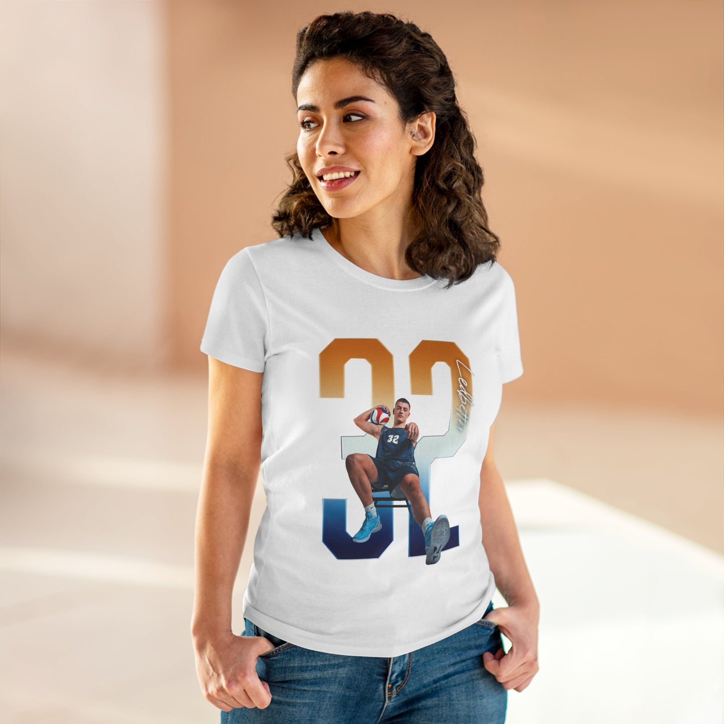 Blu Ledbetter Player Icon Number Women's Tee