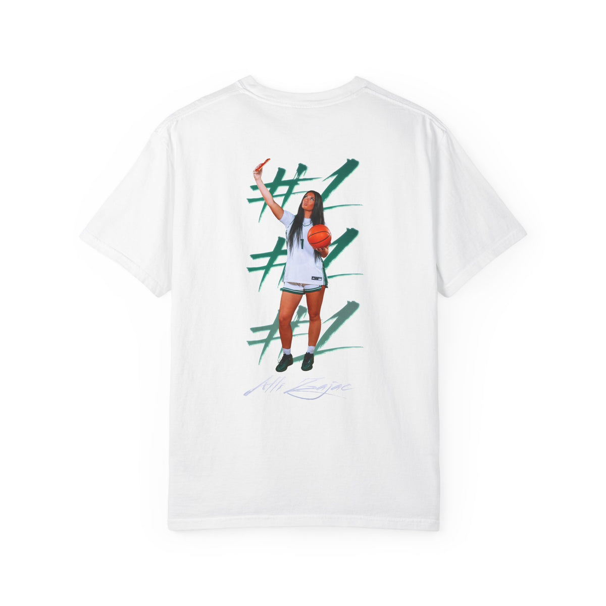 Alli Zajac Logo Front & Back Premium Tee