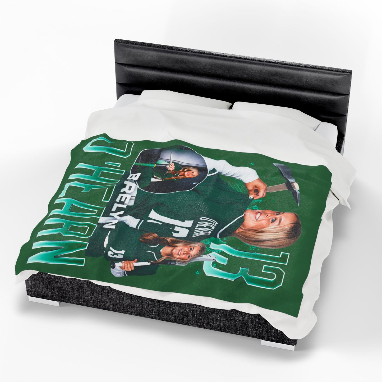 Brelyn O'Hearn Name & Number Ombre 60"-80" Plush Blanket