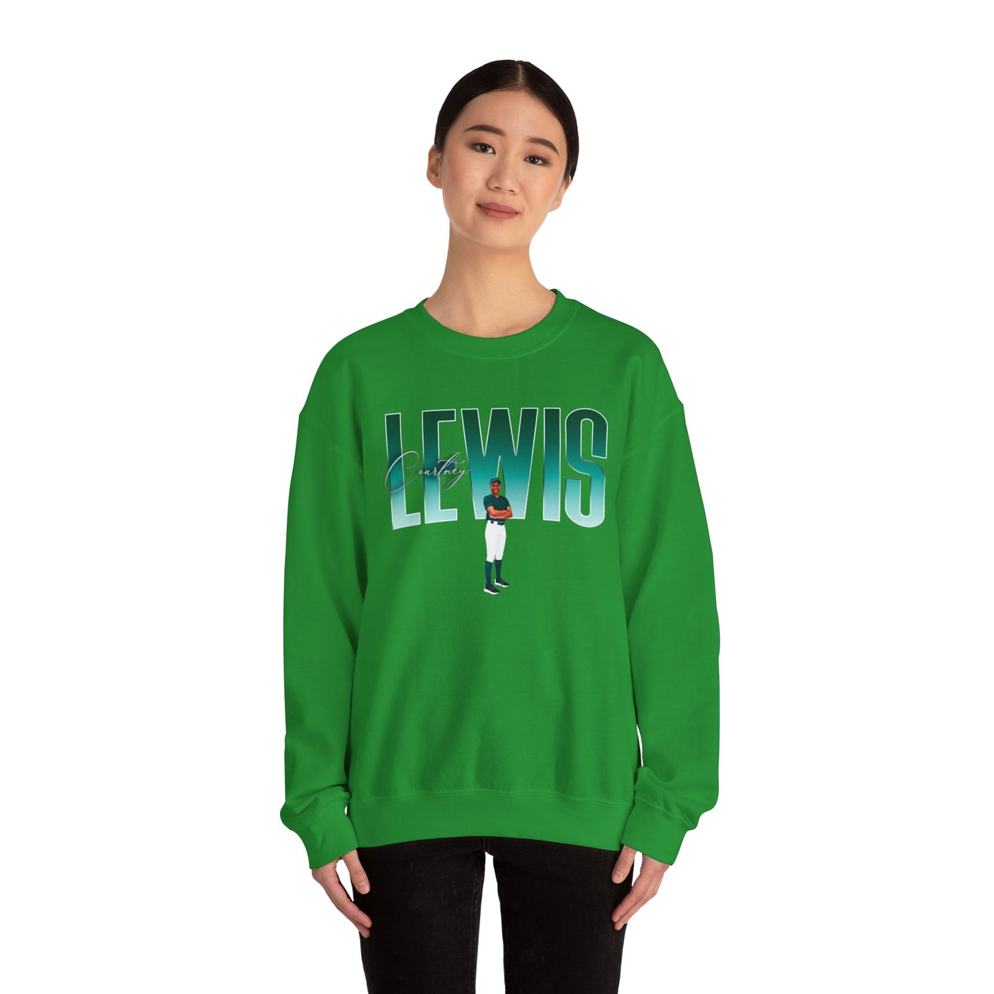 Courtney Lewis Big Last Name Crewneck Sweatshirt