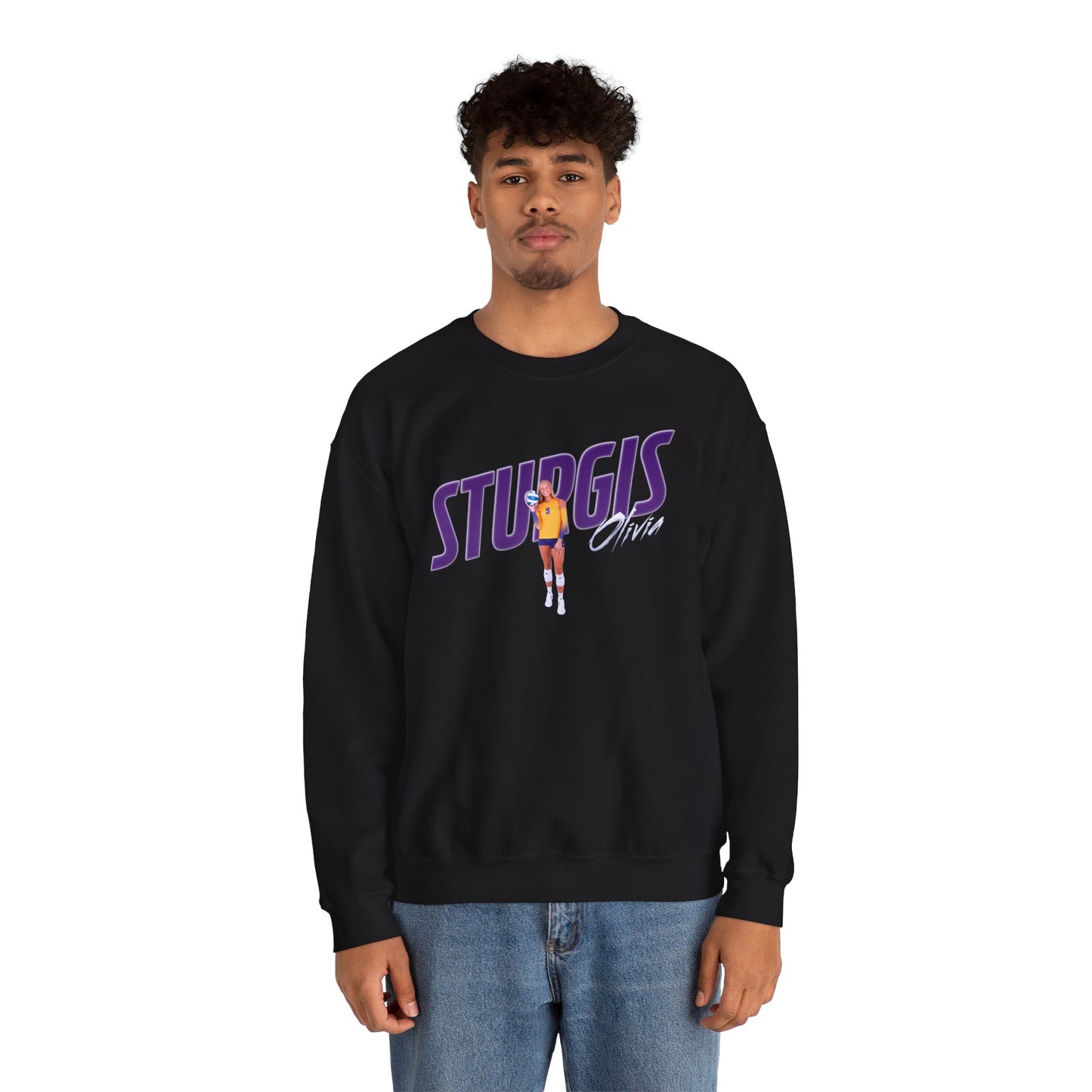 Olivia Sturgis Cursive Combo Colored Crewneck Sweatshirt