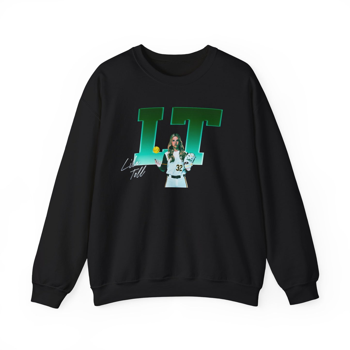 Lila Toll Big Initials Colored  Crewneck Sweatshirt