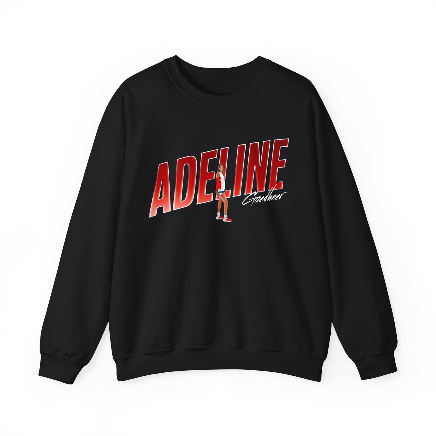 Adeline Goedheer Cursive Combo Colored Crewneck Sweatshirt