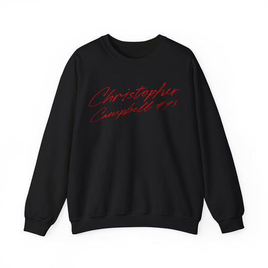 Christopher Campbell Cursive Name & Number Crewneck Sweatshirt