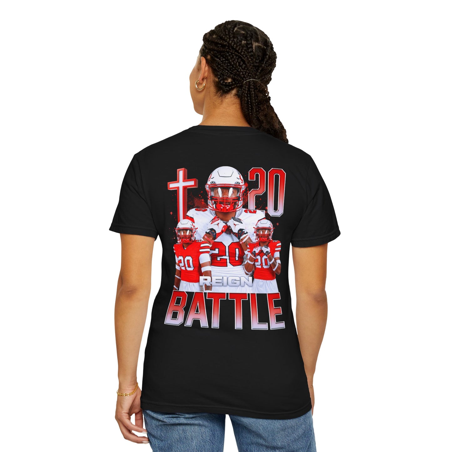 Reign Battle Logo Front & Back Premium Tee