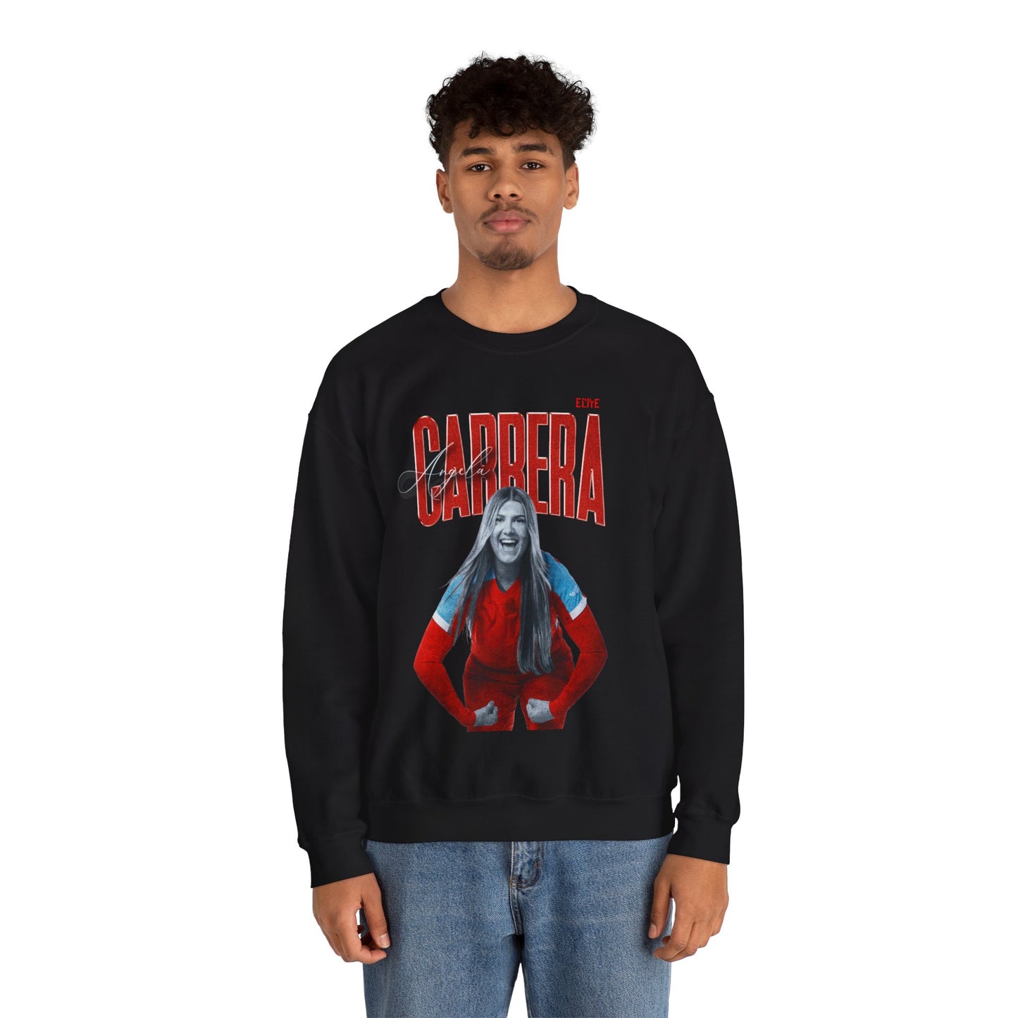 Angela Carrera Faded Glory Crewneck Sweatshirt