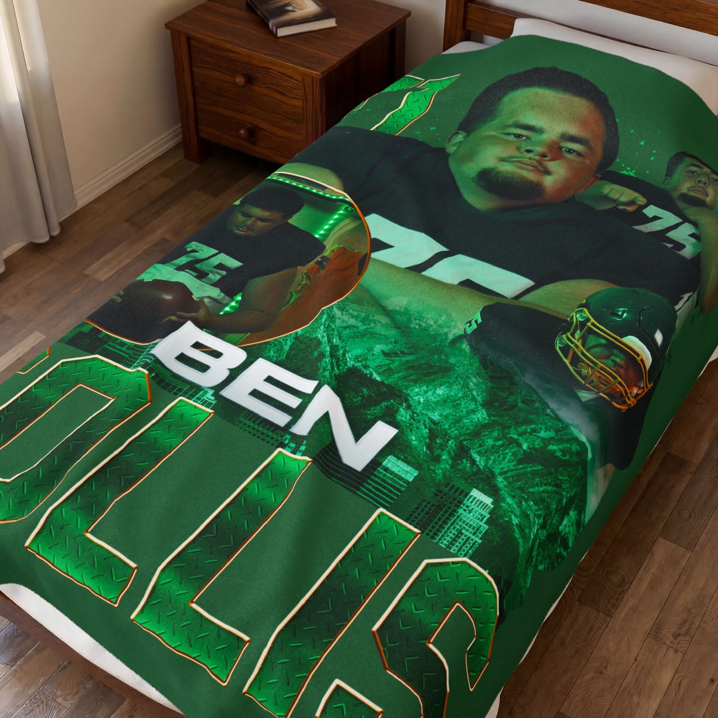 Ben Sollis 60"-80" Plush Blanket