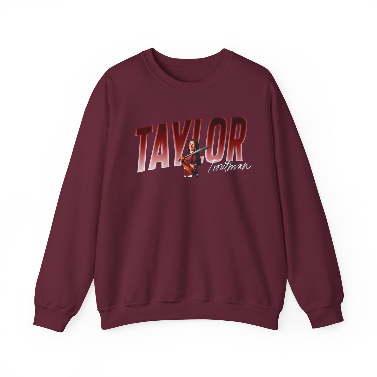 Taylor Troutman Cursive Combo Colored Crewneck Sweatshirt