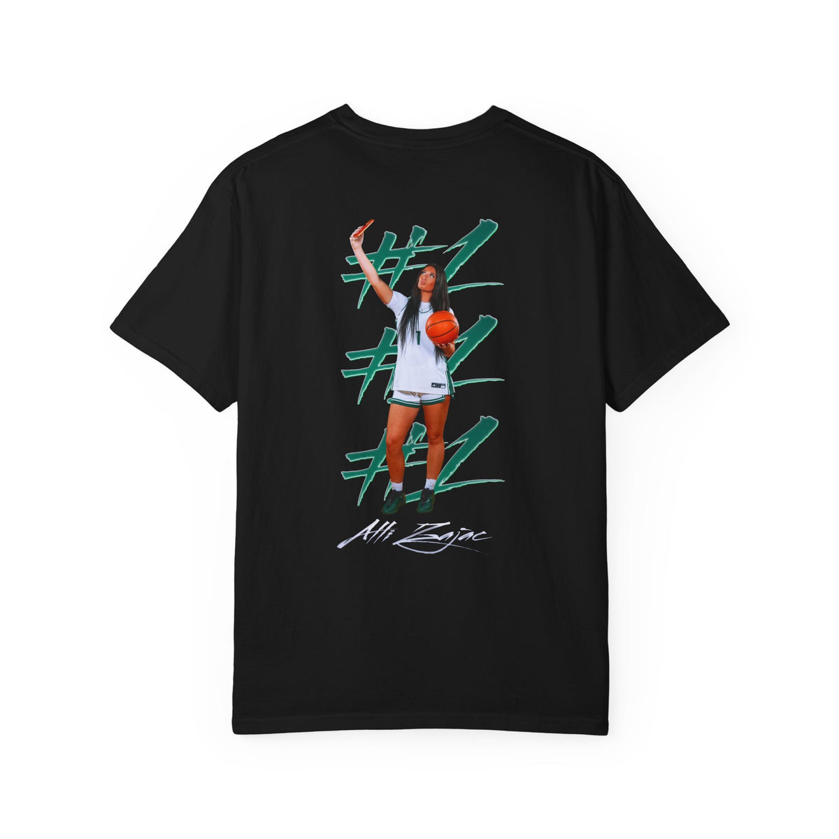 Alli Zajac Logo Front & Back Premium Tee