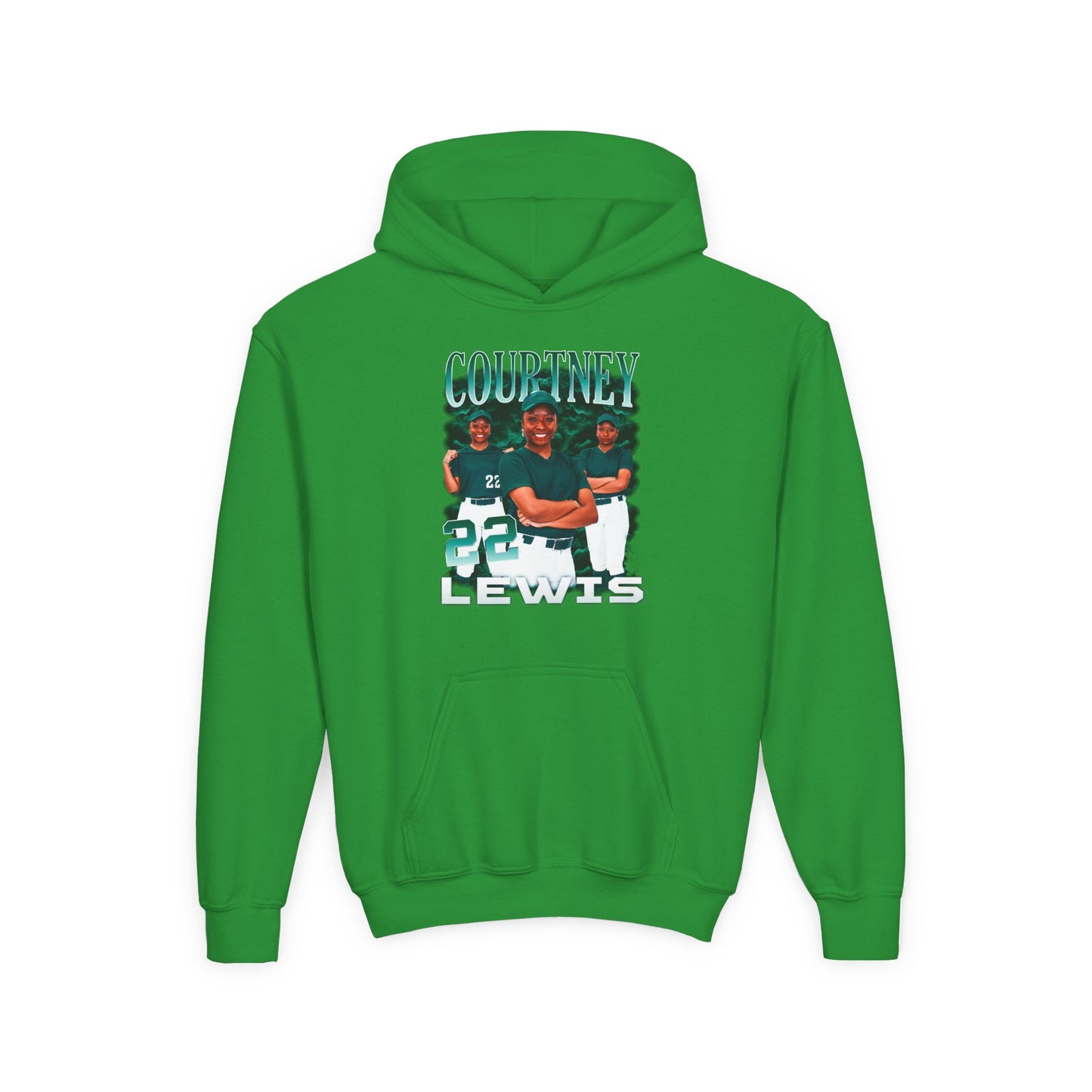 Courtney Lewis Colored & White Combo Kids Hoodie