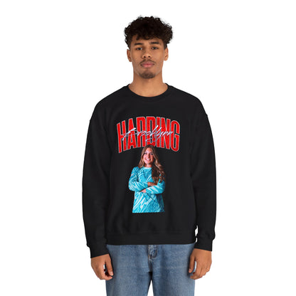 Brooklynn Harding Curved Combo Colored Crewneck Sweatshirt