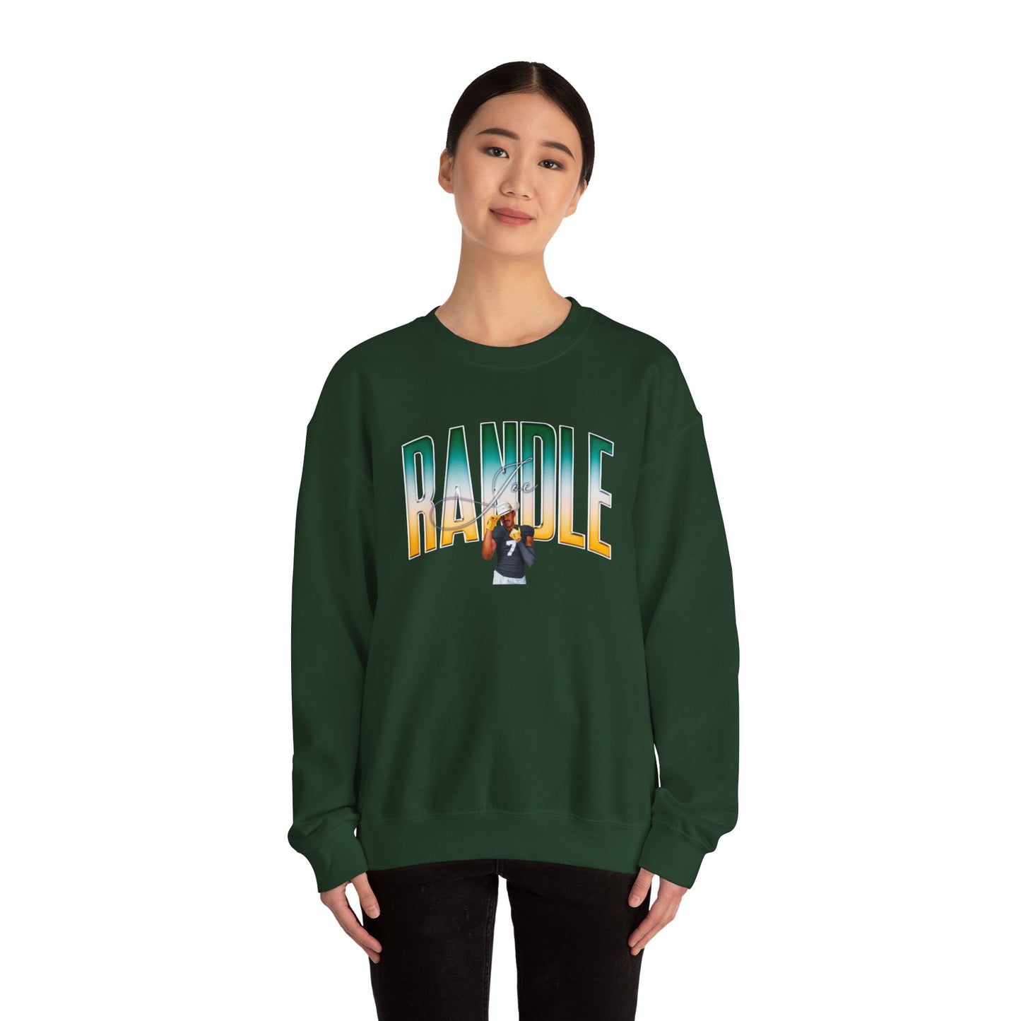 Joe Randle Curved Combo Colored Crewneck Sweatshirt