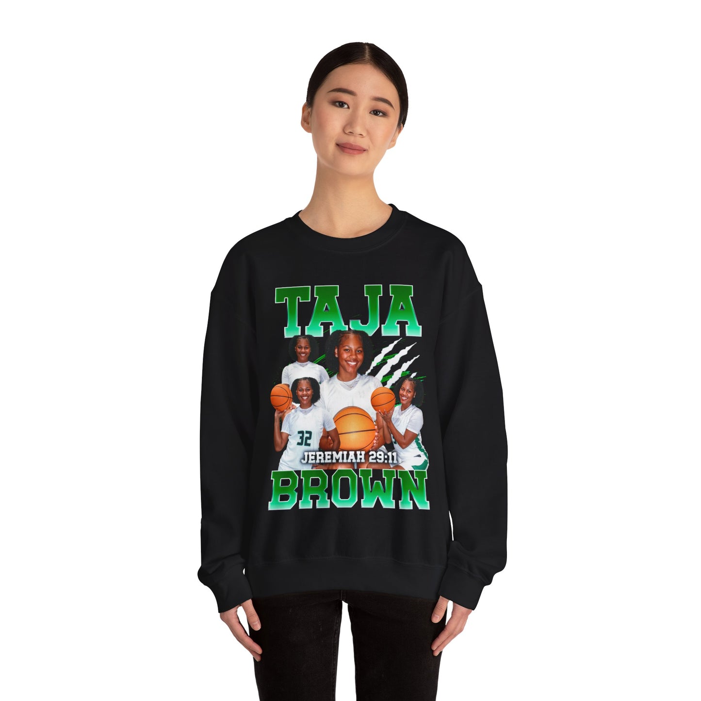Taja Brown Crewneck Sweatshirt