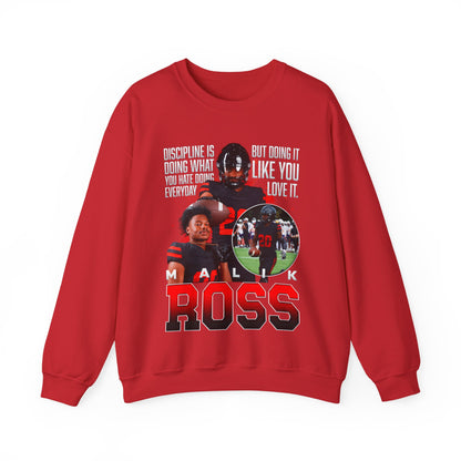 Malik Ross Featured Quote Crewneck Sweatshirt