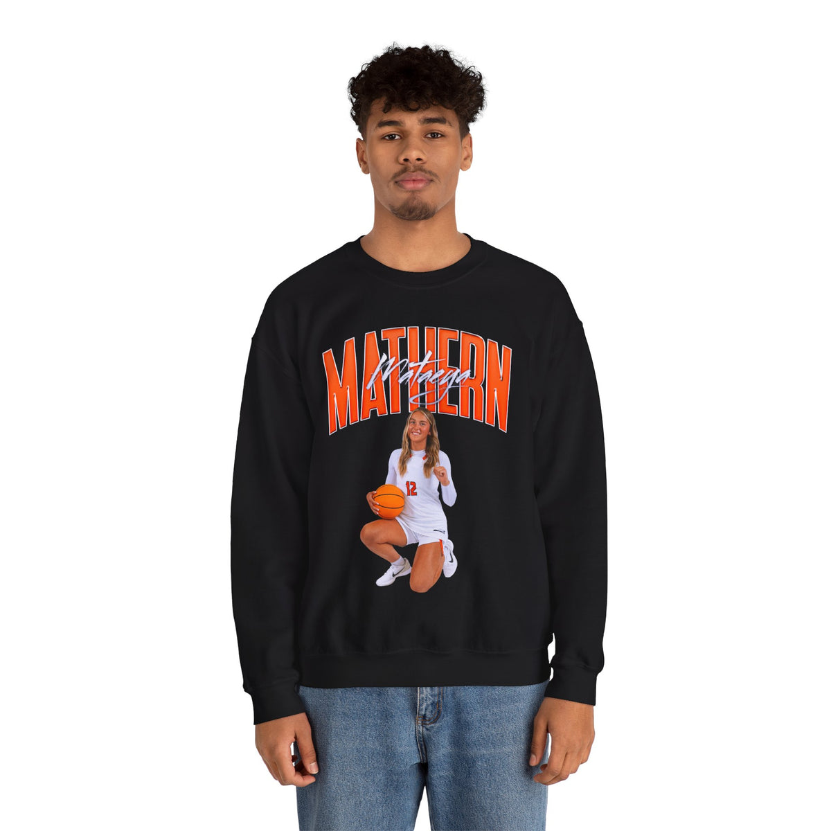 Mataeya Mathern Big Last Name Crewneck Sweatshirt