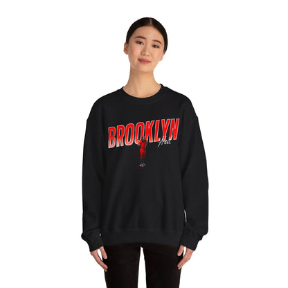 Brooklyn Heil Cursive Combo Colored Crewneck Sweatshirt