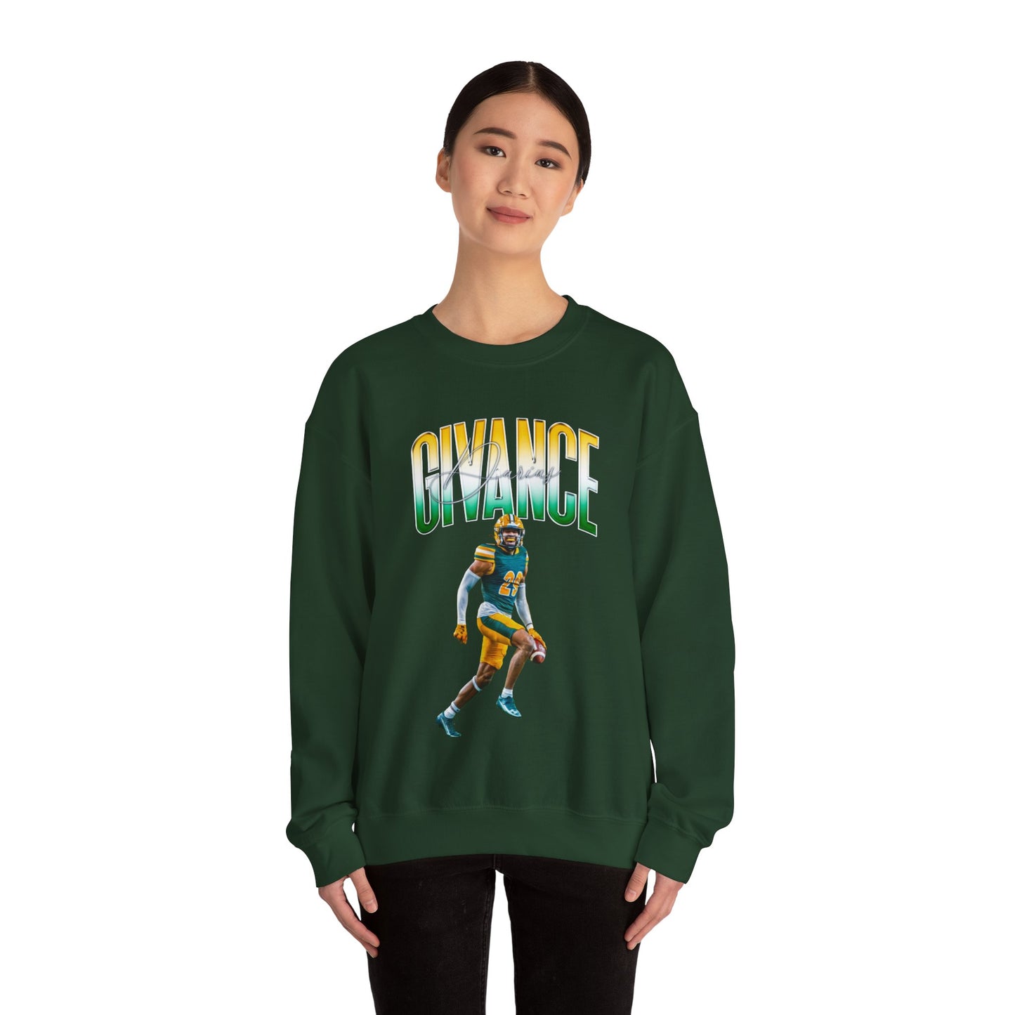 Darius Givance Curved Combo Crewneck Sweatshirt