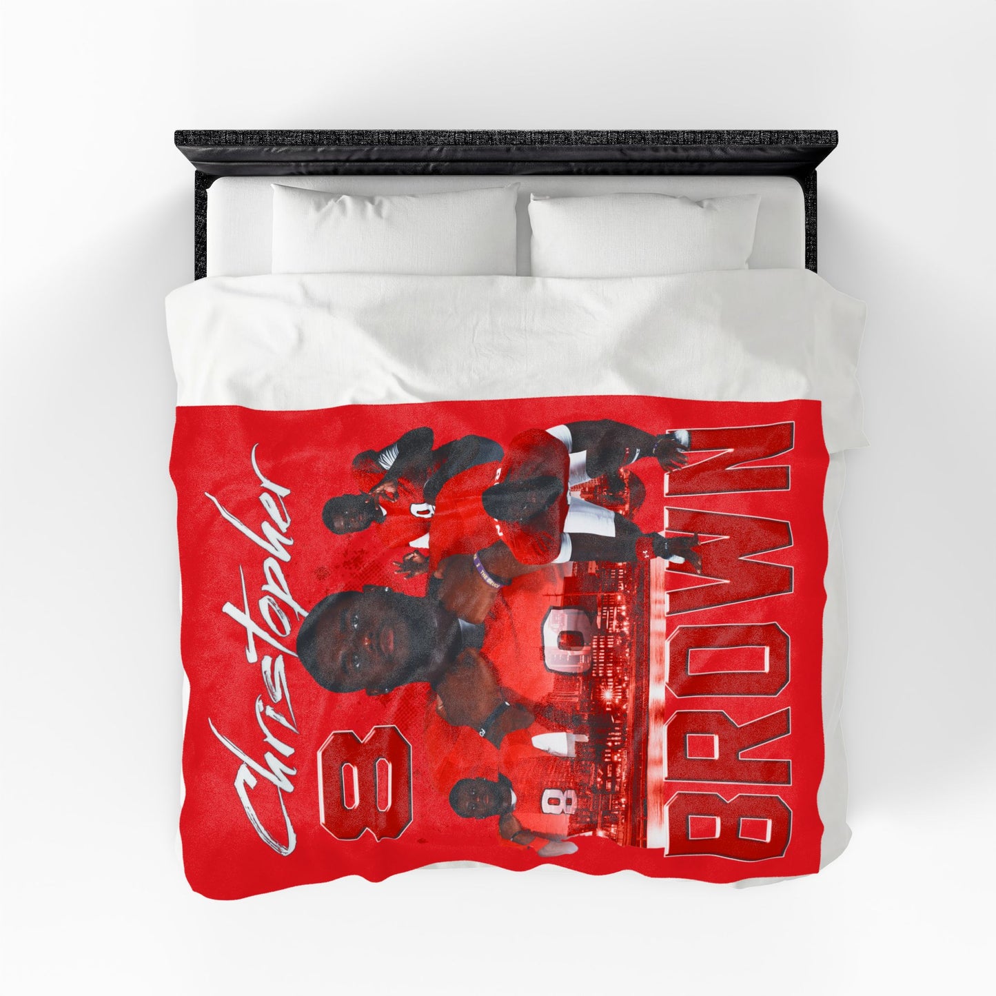 Christopher Brown 60"-80" Plush Blanket