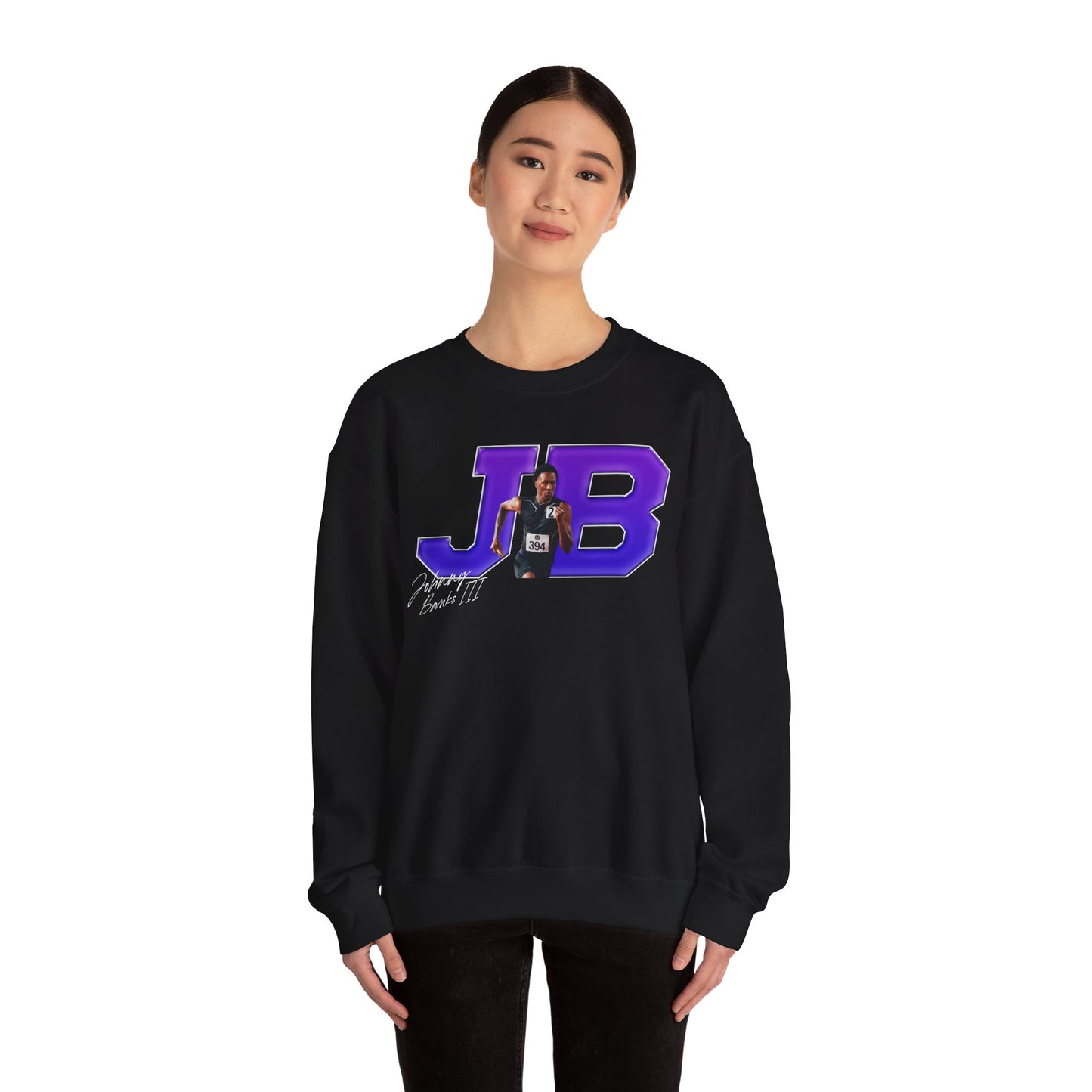 Johnny Banks III Big Initials Colored Crewneck Sweatshirt