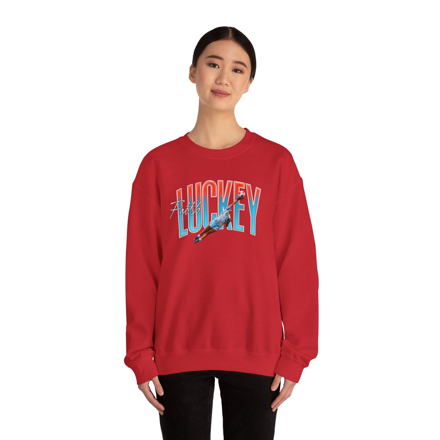 Faith Luckey Big Last Name Crewneck Sweatshirt