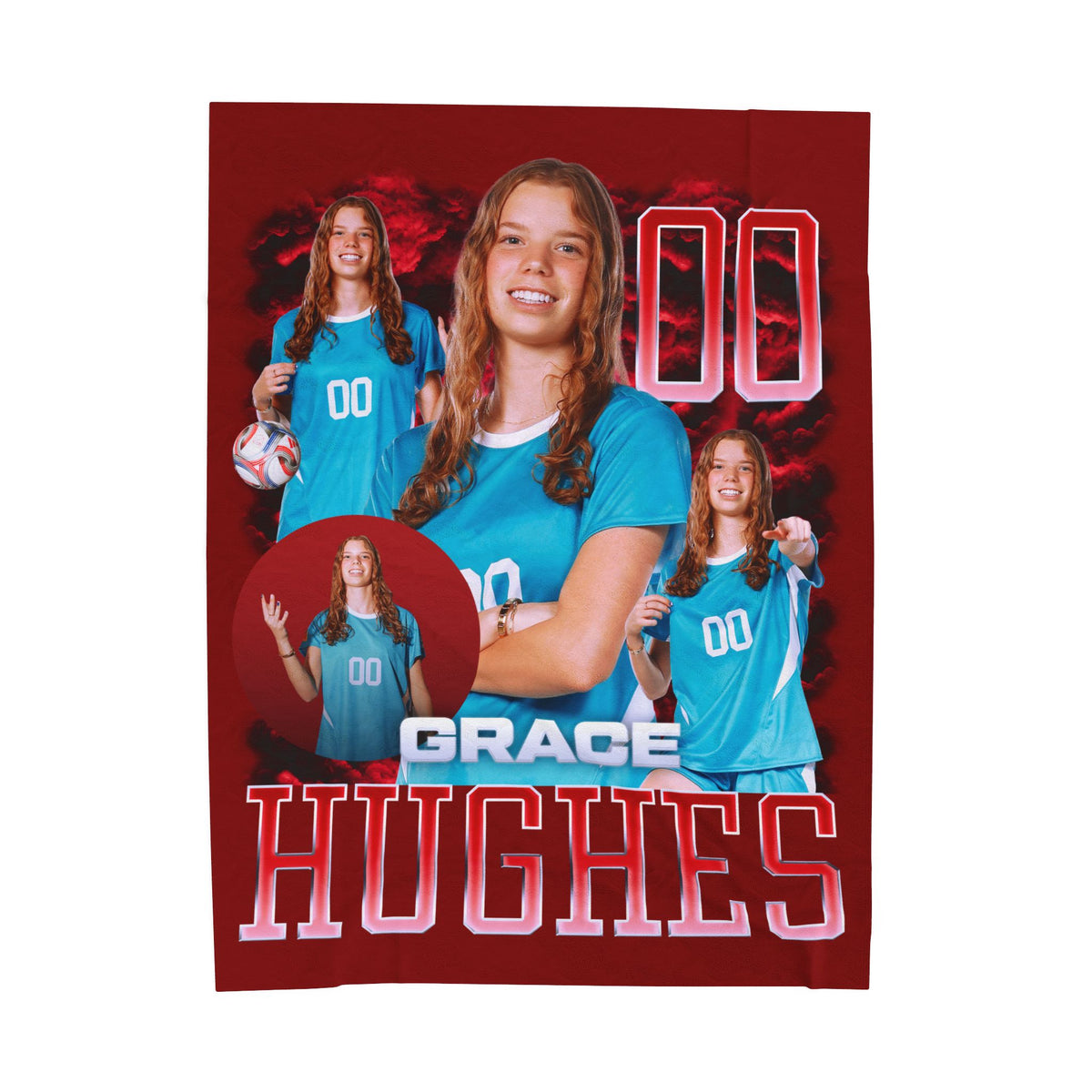 Grace Hughes 60"-80" Plush Blanket