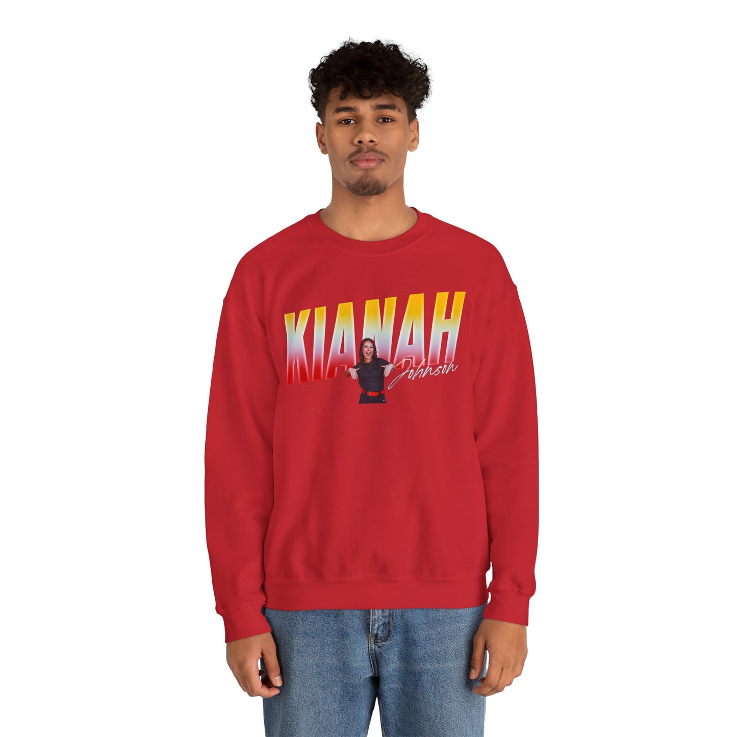 Kianah Johnson Cursive Combo Crewneck Sweatshirt
