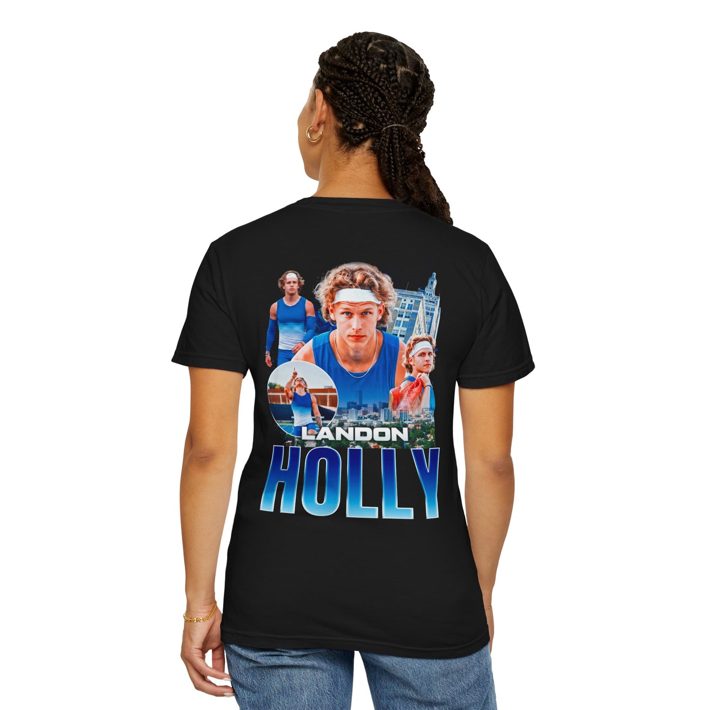 Landon Holly Logo Front & Back Premium Tee