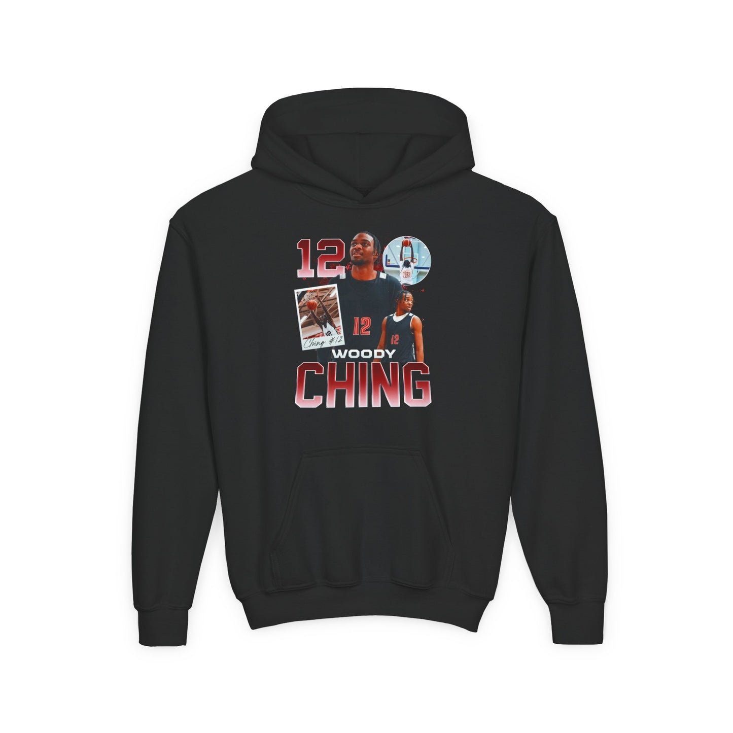 Woody Ching Name & Number Ombre Kids Hoodie