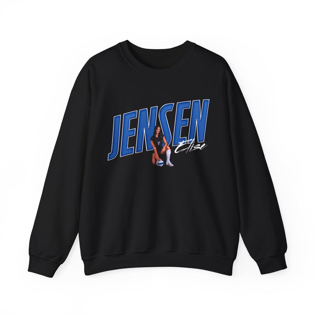 Elise Jensen Cursive Combo Crewneck Sweatshirt