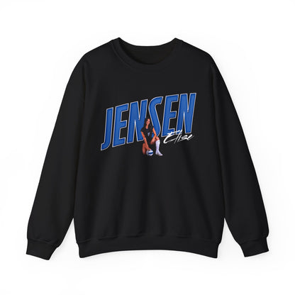 Elise Jensen Cursive Combo Crewneck Sweatshirt