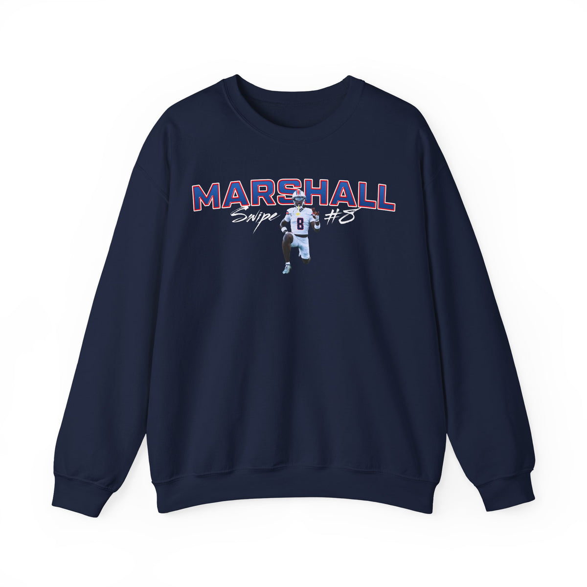Swipe Marshall Star Player Crewneck Sweatshirt