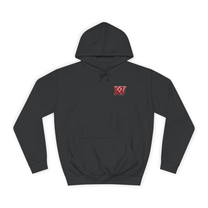 Kendall White Big Initials Premium Hoodie