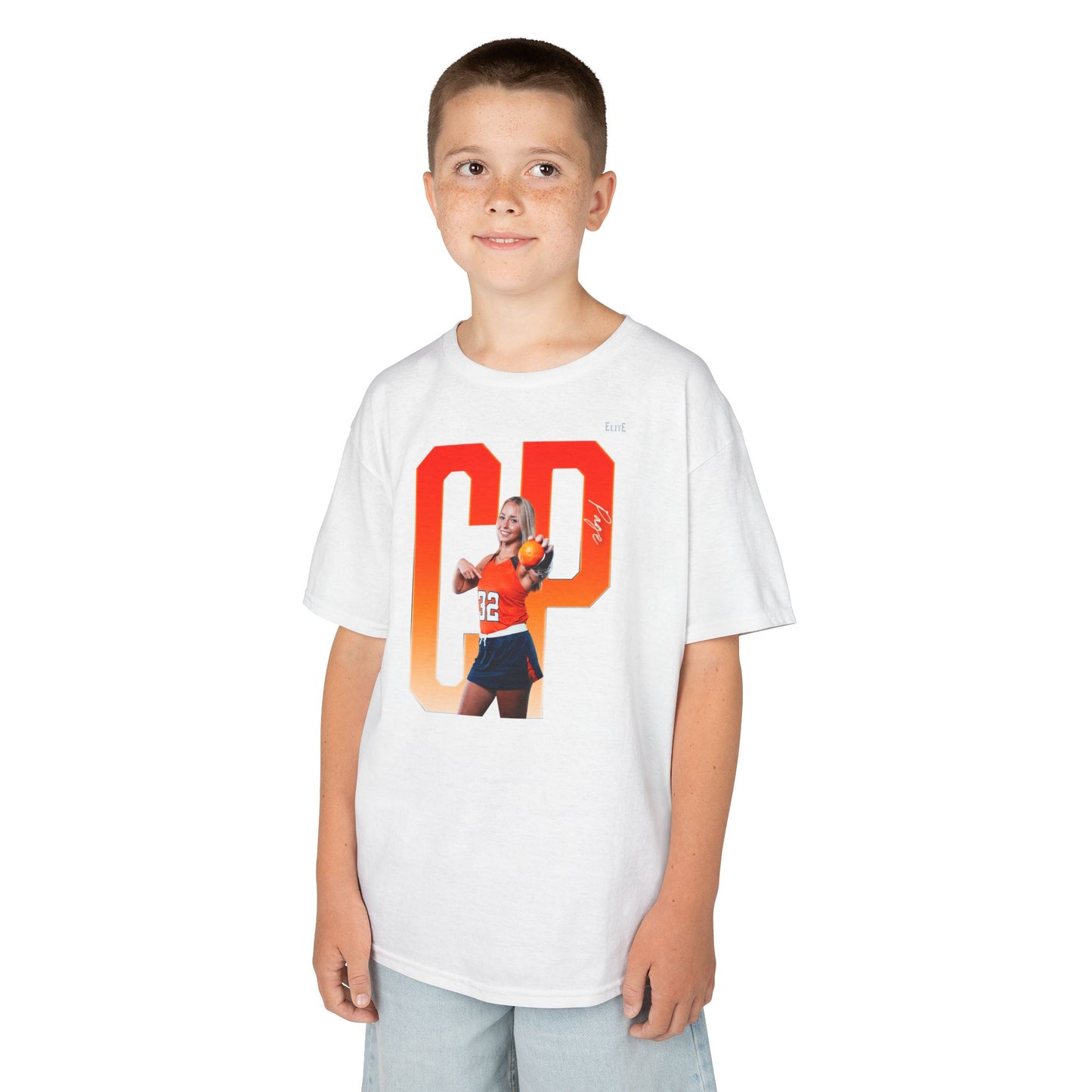 Chloe Page Player Icon Initials Kids Tee