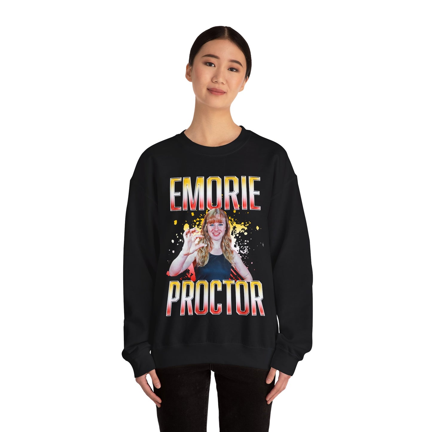 Emorie Proctor Hombre Combo Crewneck Sweatshirt