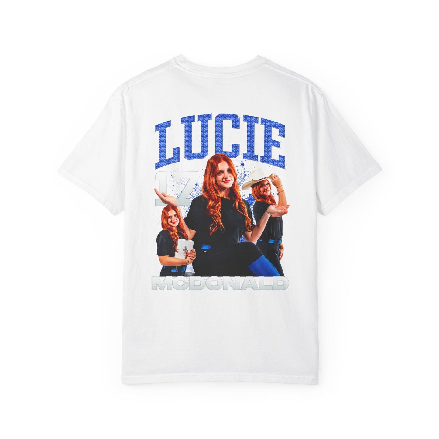 Lucie McDonald Logo Front & Back Premium Tee