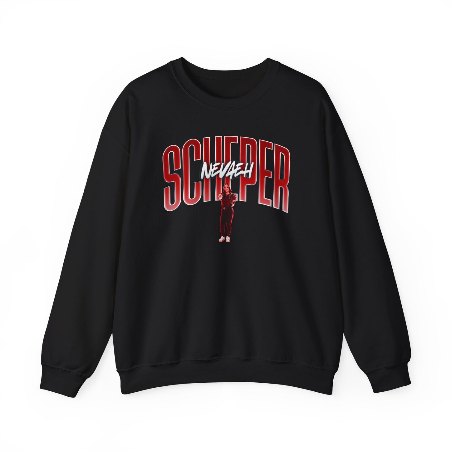 Nevaeh Scheper Curved Combo Colored Crewneck Sweatshirt