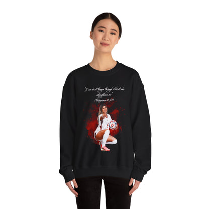 Bella Morgas Athlete Quote Crewneck Sweatshirt
