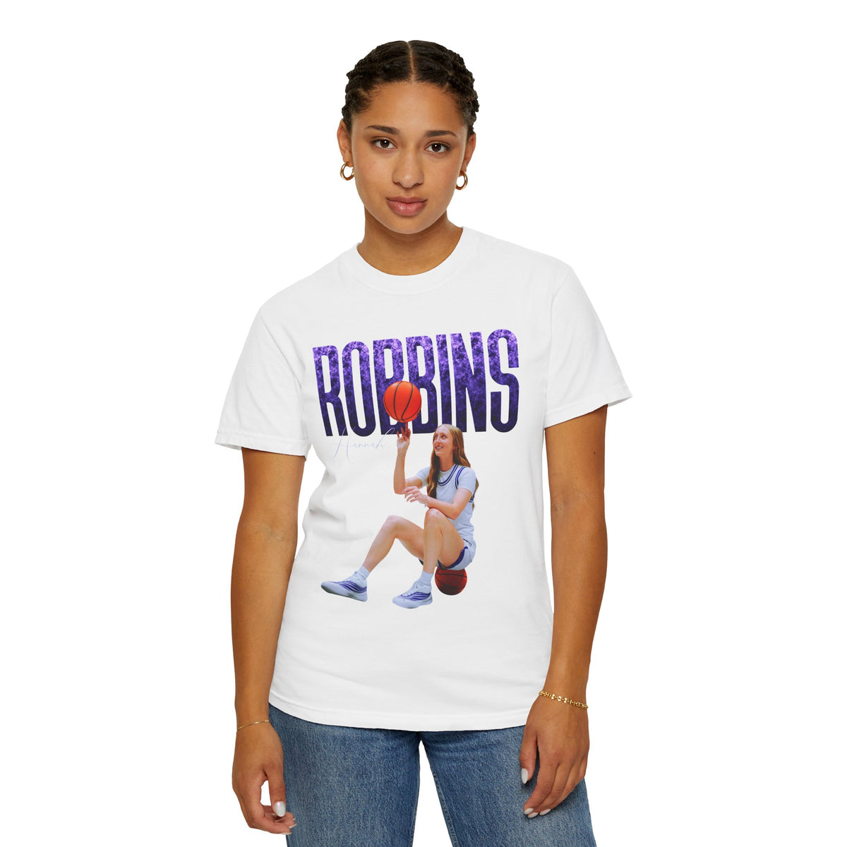 Hannah Robbins Curved Combo Colored Premium Tee