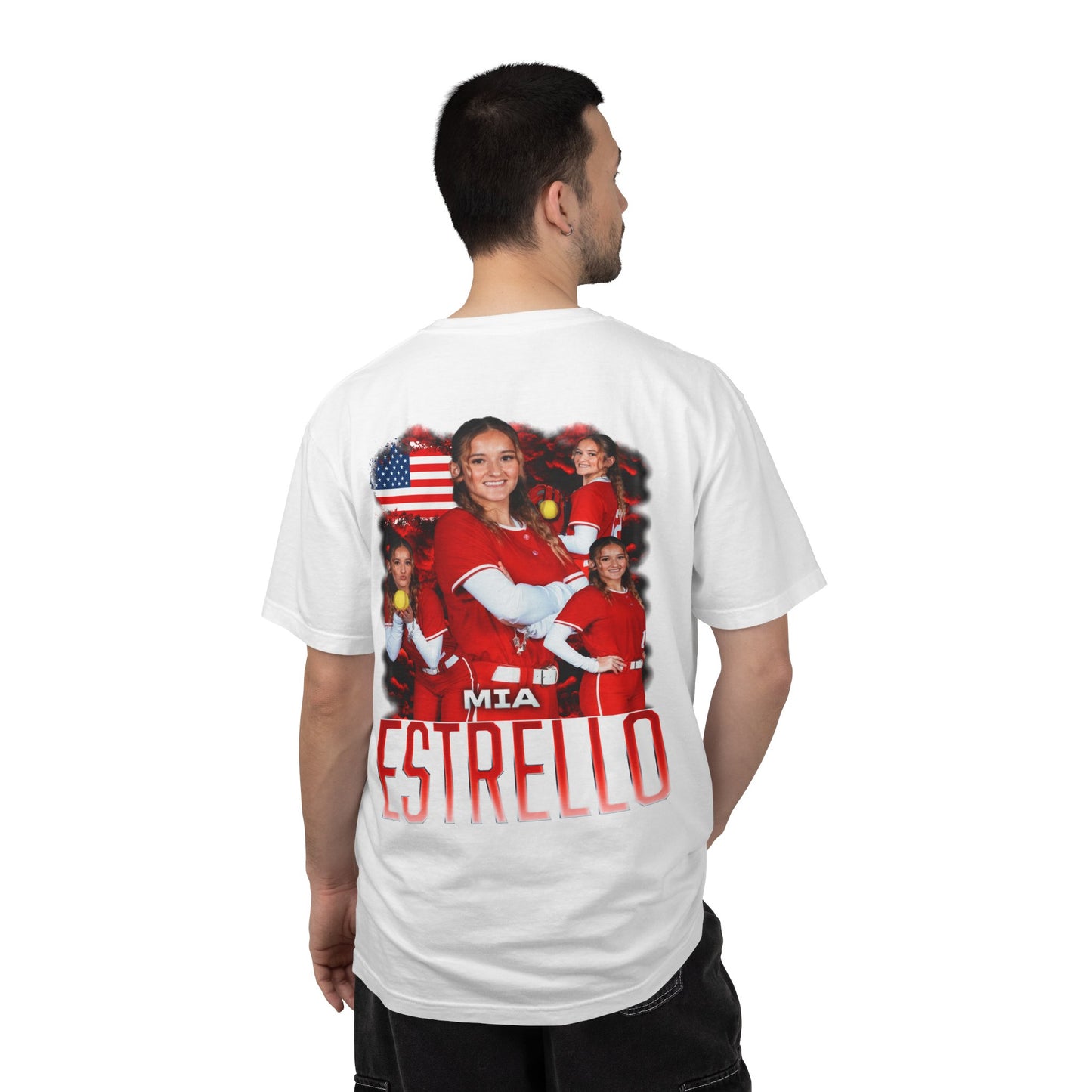 Mia Estrello Logo Front & Back Premium Tee