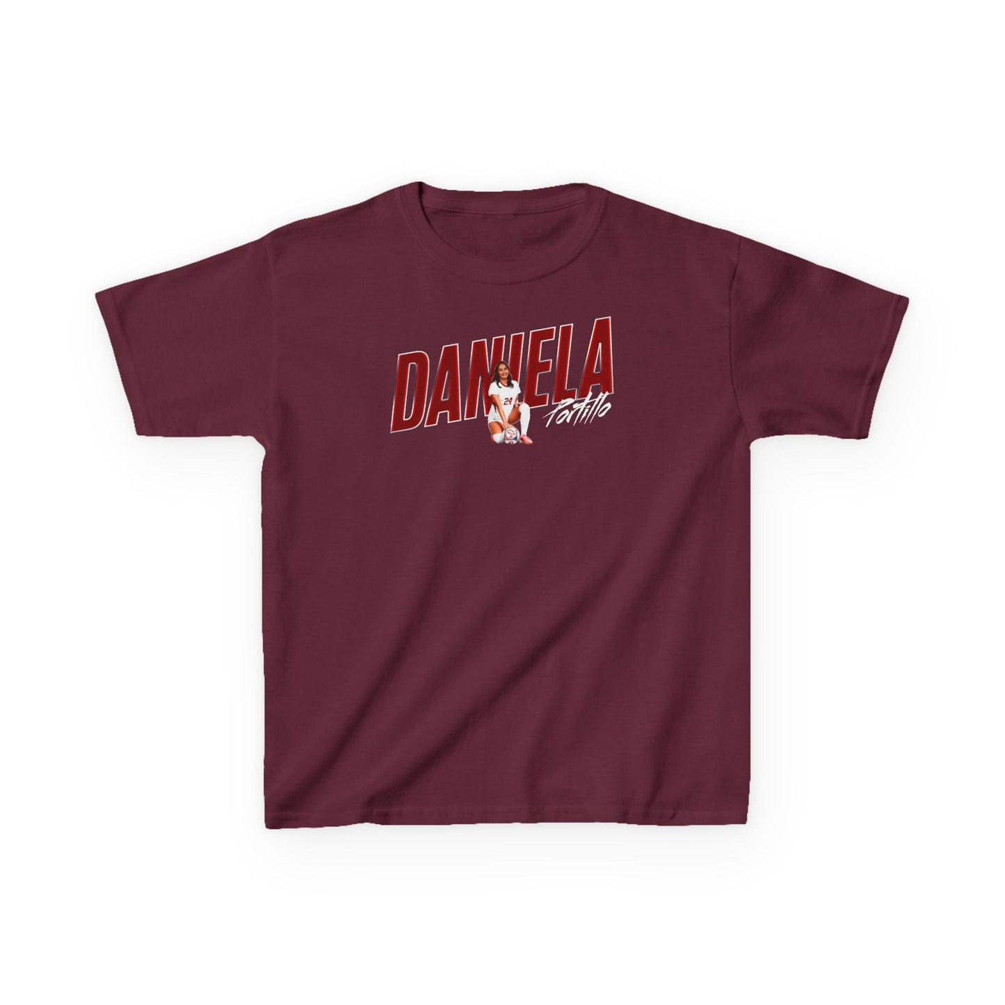 Daniela Portillo Cursive Combo Colored Kids Tee