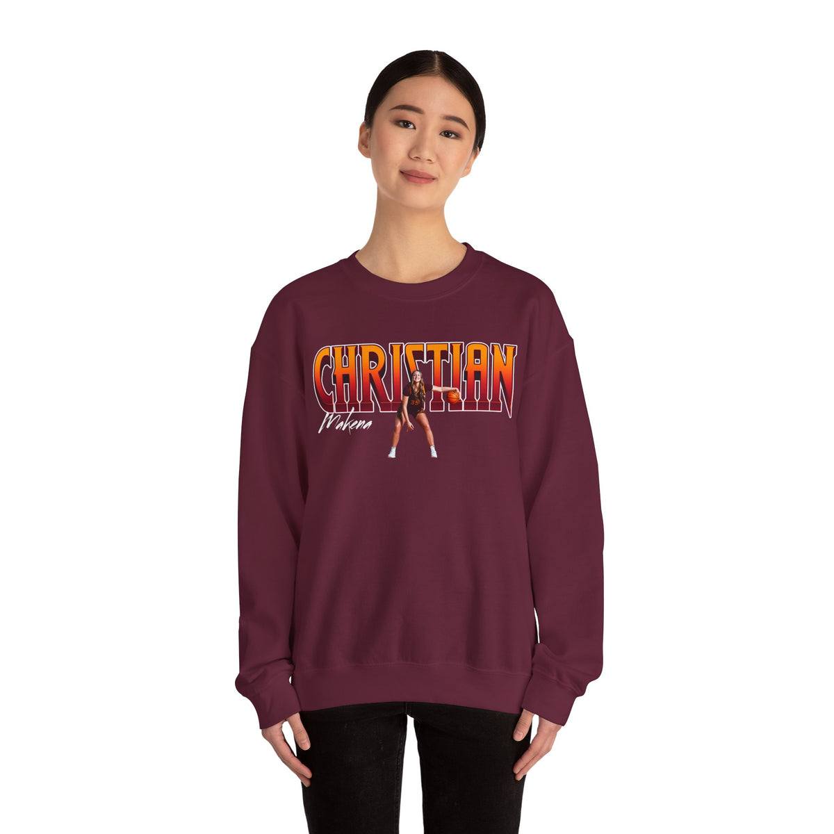 Makena Christian Big Last Name Crewneck Sweatshirt