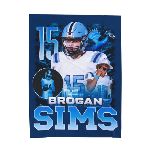 Brogan Sims 60"-80" Plush Blanket